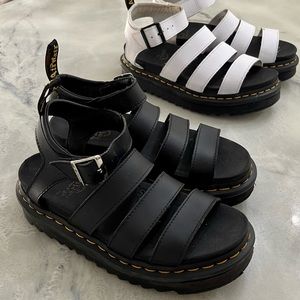 Doc Dr Martens Blair Strap Sandals Platform  Black Women’s 6 Summer Ready COMFY